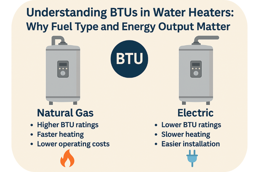 BTUs in water heaters
