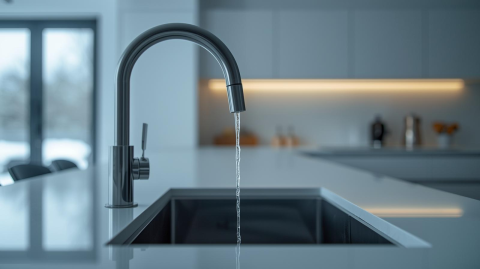 Kitchen faucet with low water pressure. 