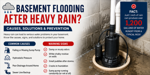 Tips to prevent basement flooding. 