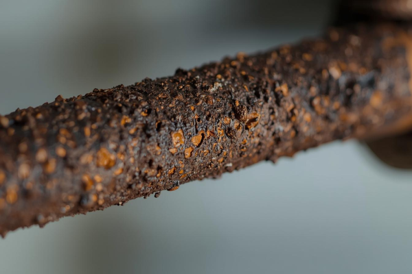 A corroded anode rod. This is what a worn-out anode rod looks like — and why your water heater depends on it.