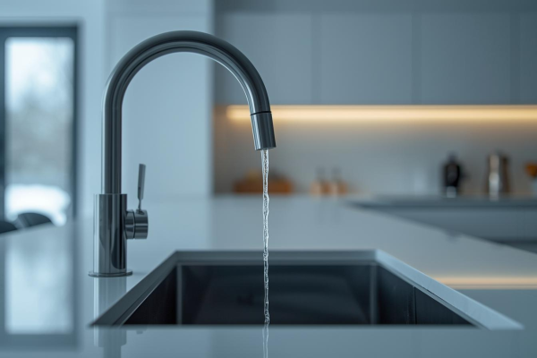 Kitchen faucet with low water pressure. 