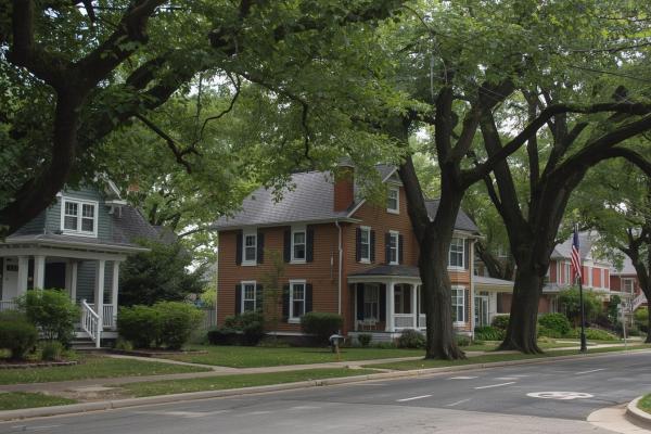 Suburban neighborhood.